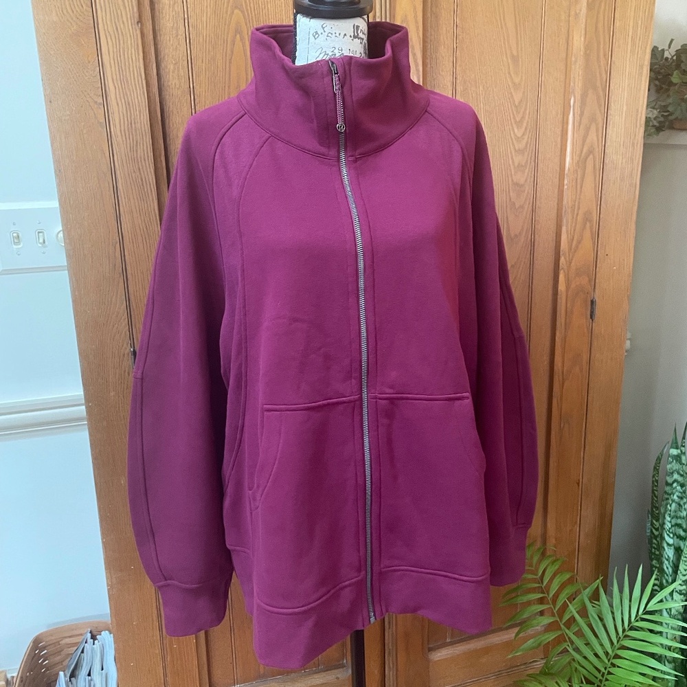 Lululemon full zip oversized funnel neck scuba NWOT
